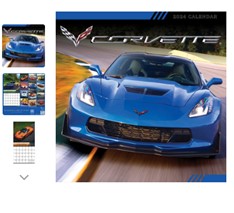 Corvette Deluxe 2024 Wall Calendar