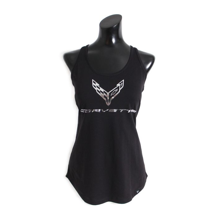 Ladies 2020 Corvette Foil Racerback Tank Top