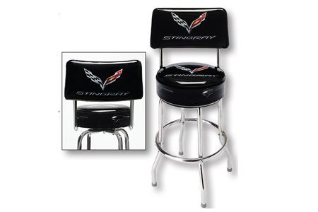 C7 Corvette Stingray Counter Stool w/Backrest
