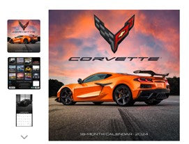 Corvette Deluxe 2024 Wall Calendar