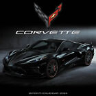 Corvette OFFICIAL | 2024 12 x 24 Inch Monthly Square Wall Calendar | Sticker Sheet | StarGifts | Chevrolet Motor Muscle Car